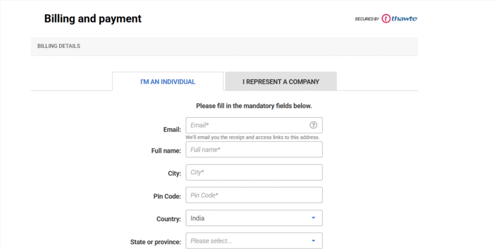 Add personal Details