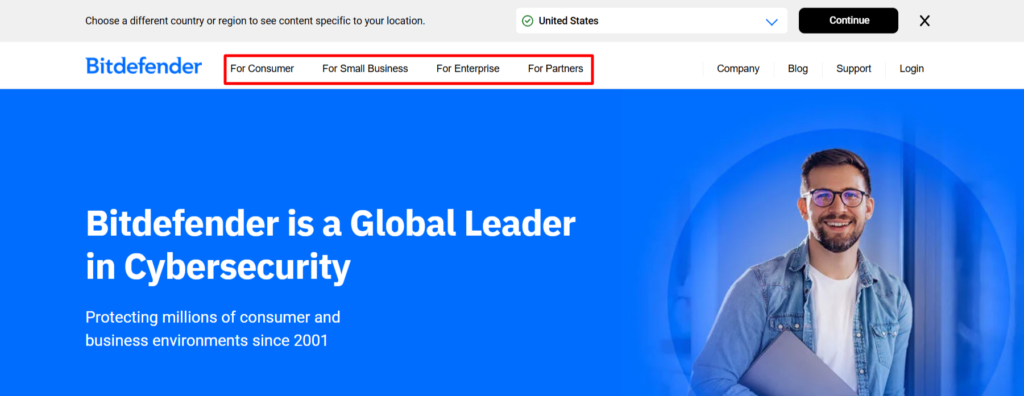 Bitdefender Product category