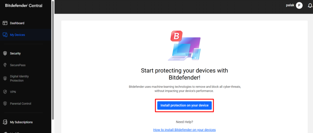 Bitdefender-Central